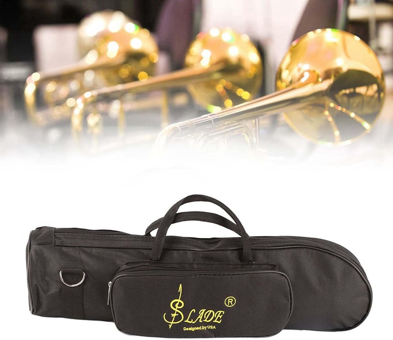 Denash Trumpet Gig Bag Case,Double Zipper Design Trumpets Bag,Portable Double Zipper Trumpet Case with Strap for Trumpets Set - Image 4